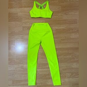 Neon Green Workout Set